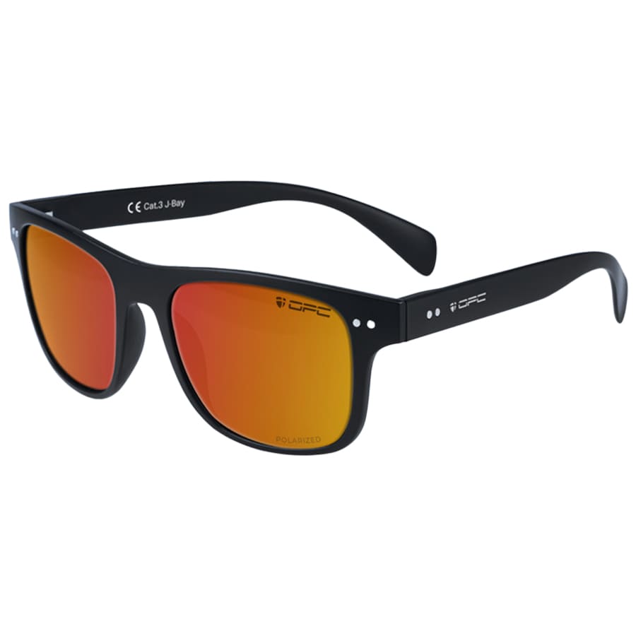 Okulary przeciwsłoneczne OPC Lifestyle J-Bay Matt Black Red Revo z polaryzacją