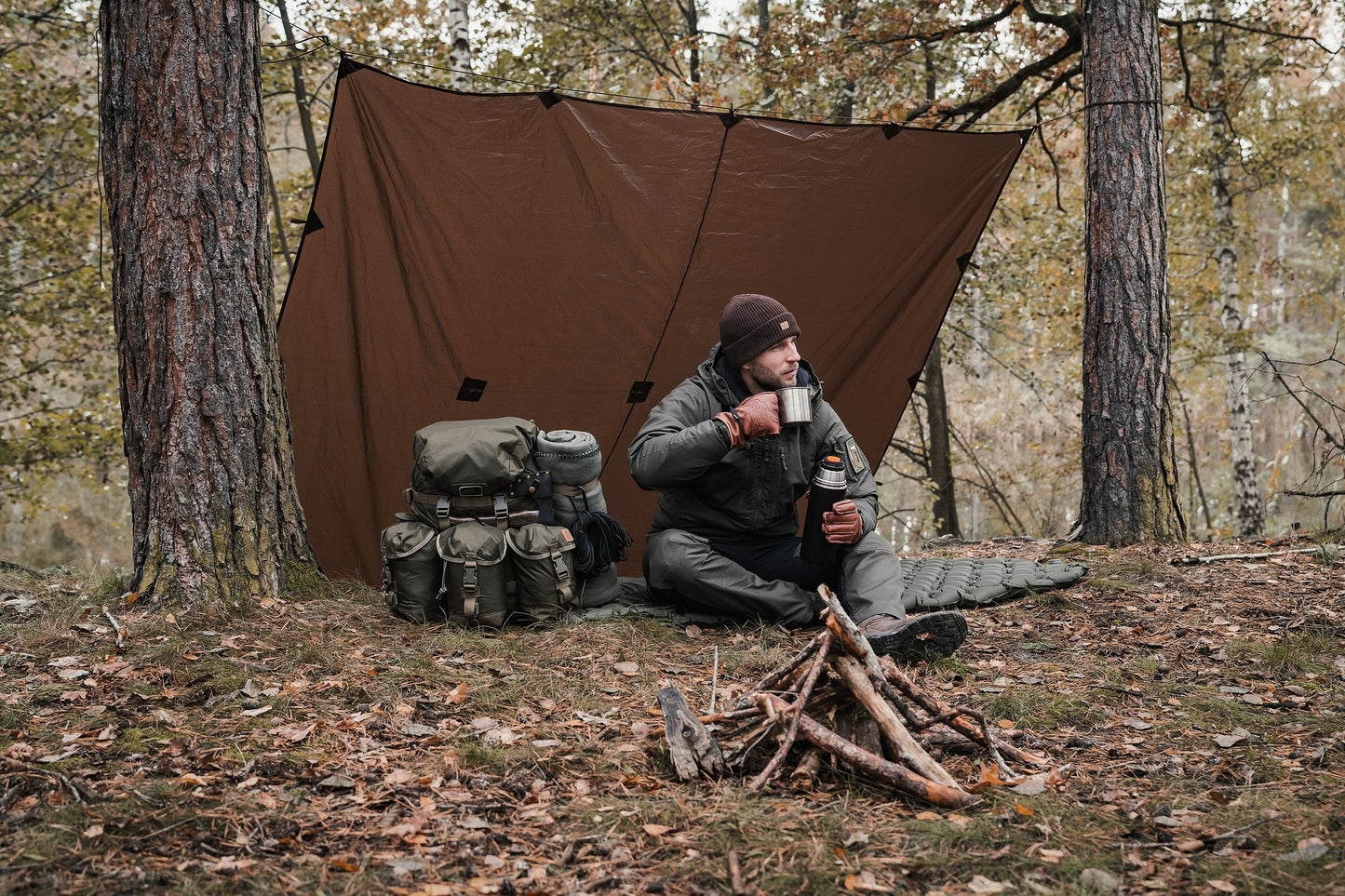 Materac jednoosobowy Badger Outdoor 188 x 58 cm - Olive