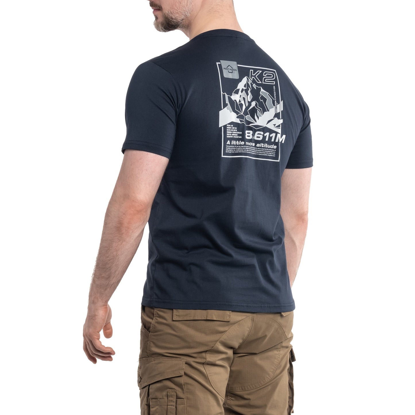 Koszulka T-Shirt Pentagon Ageron "K2 Mountain" - Midnight Blue