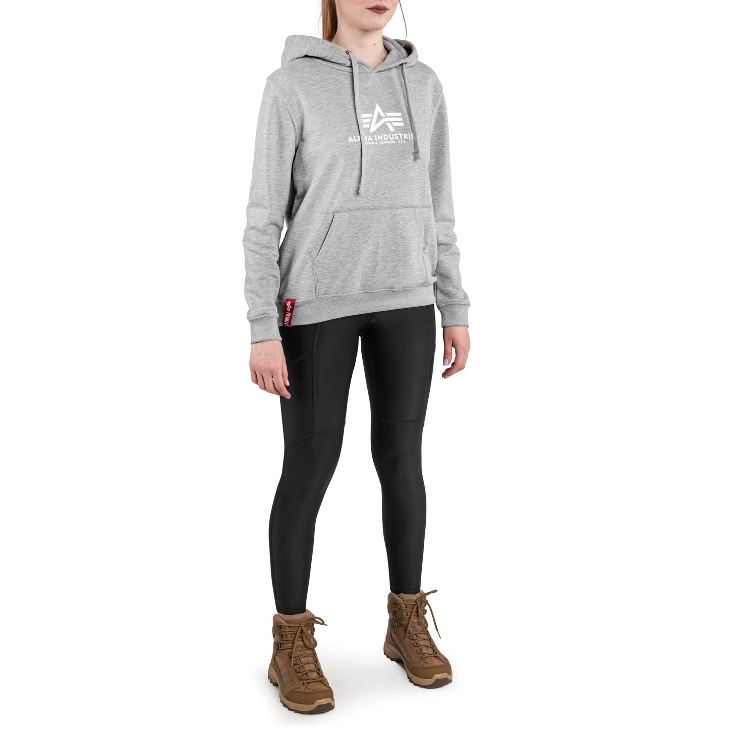 Bluza damska Alpha Industries New Basic Hoody - Grey Heather