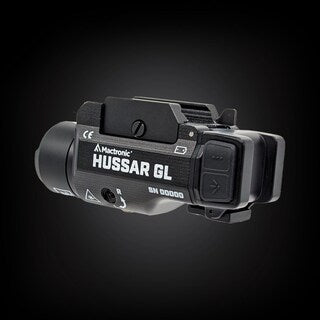 Latarka na broń Mactronic Hussar GL z celownikiem laserowym - 900 lumenów