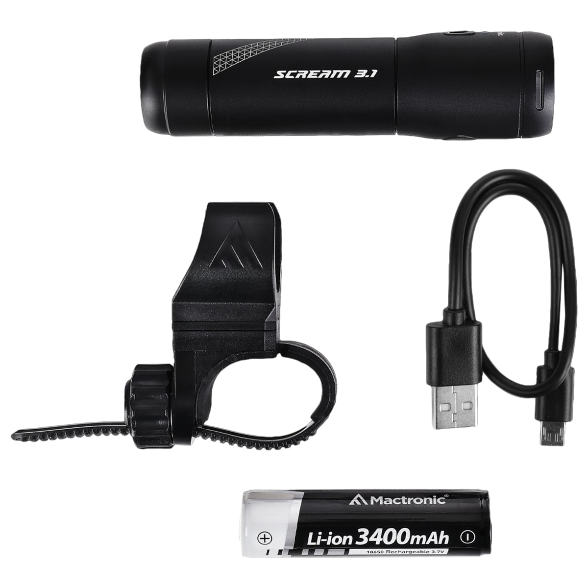 Światło rowerowe przednie Mactronic Scream 3.1 ABF0167 - 1000 lumenów