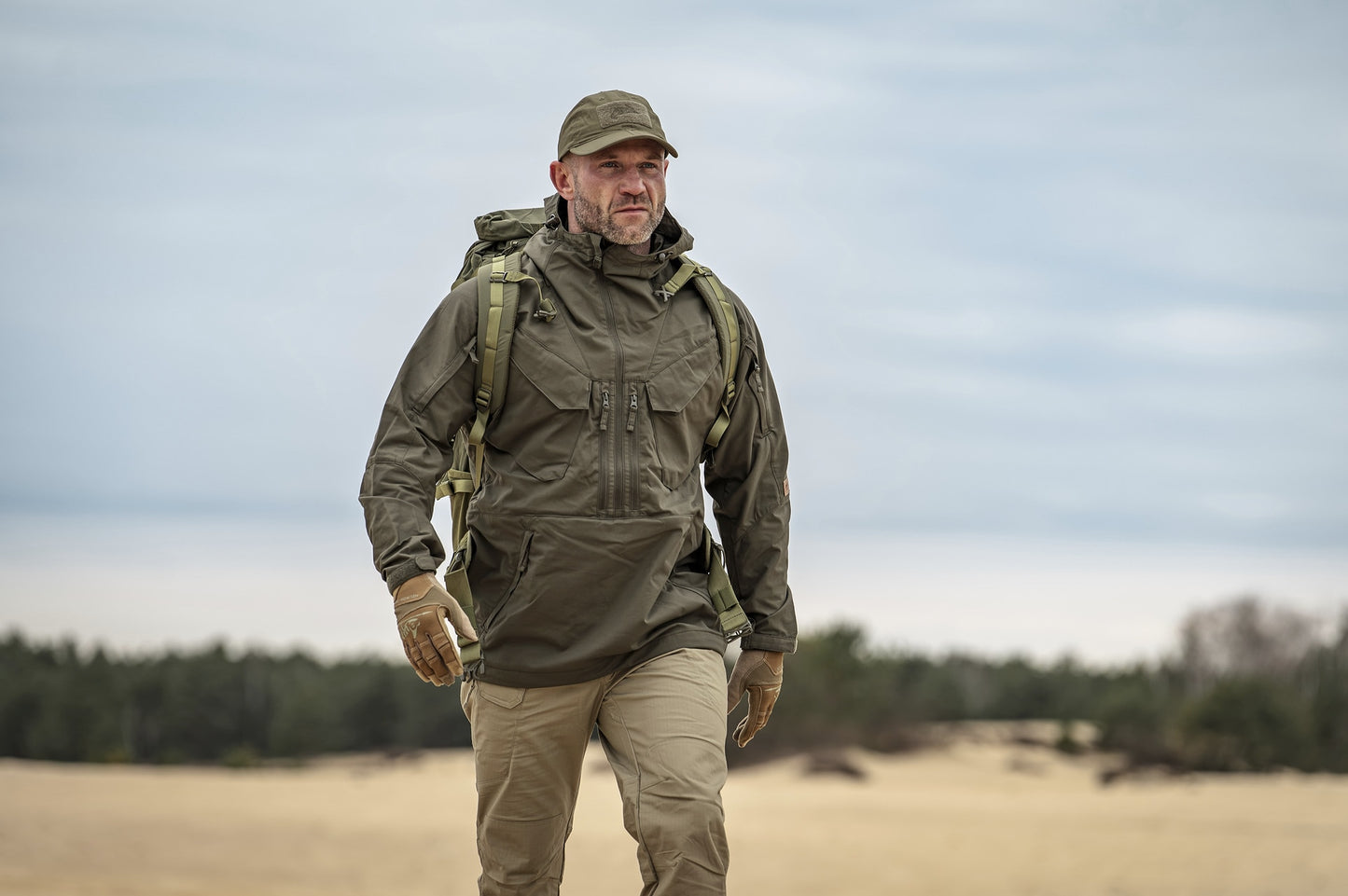 Kurtka Helikon Pilgrim Anorak - Taiga Green