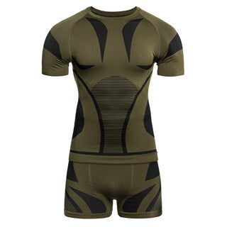 Bielizna termoaktywna Mil-Tec krótka 4-Way Stretch Performance - Olive