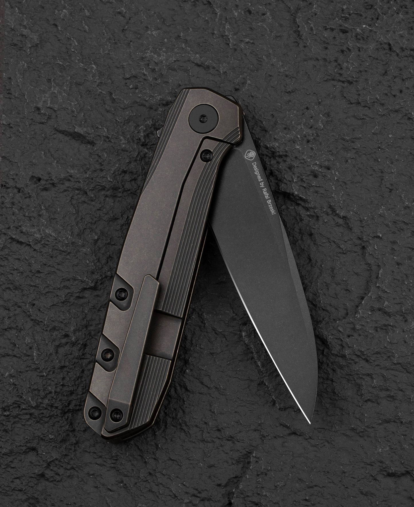 Nóż składany Bestech 9 - Black Stonewash/Black Bronze