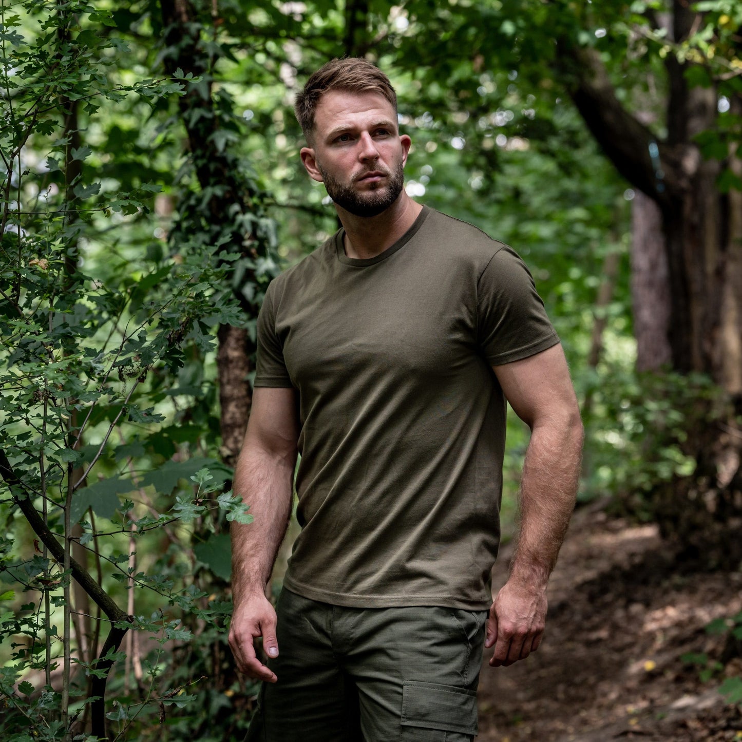 Koszulka wojskowa T-shirt Forest Green - 3 szt.