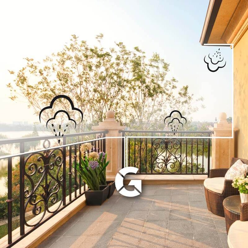 Zestaw Stocker Balcony Geyser 10 m do zamgławiaczy