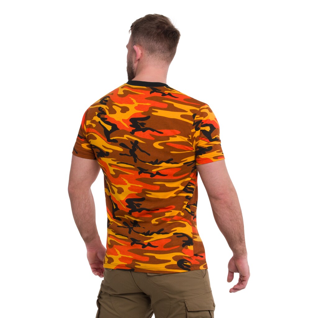 Koszulka T-shirt MFH Streetstyle - Orange Camo