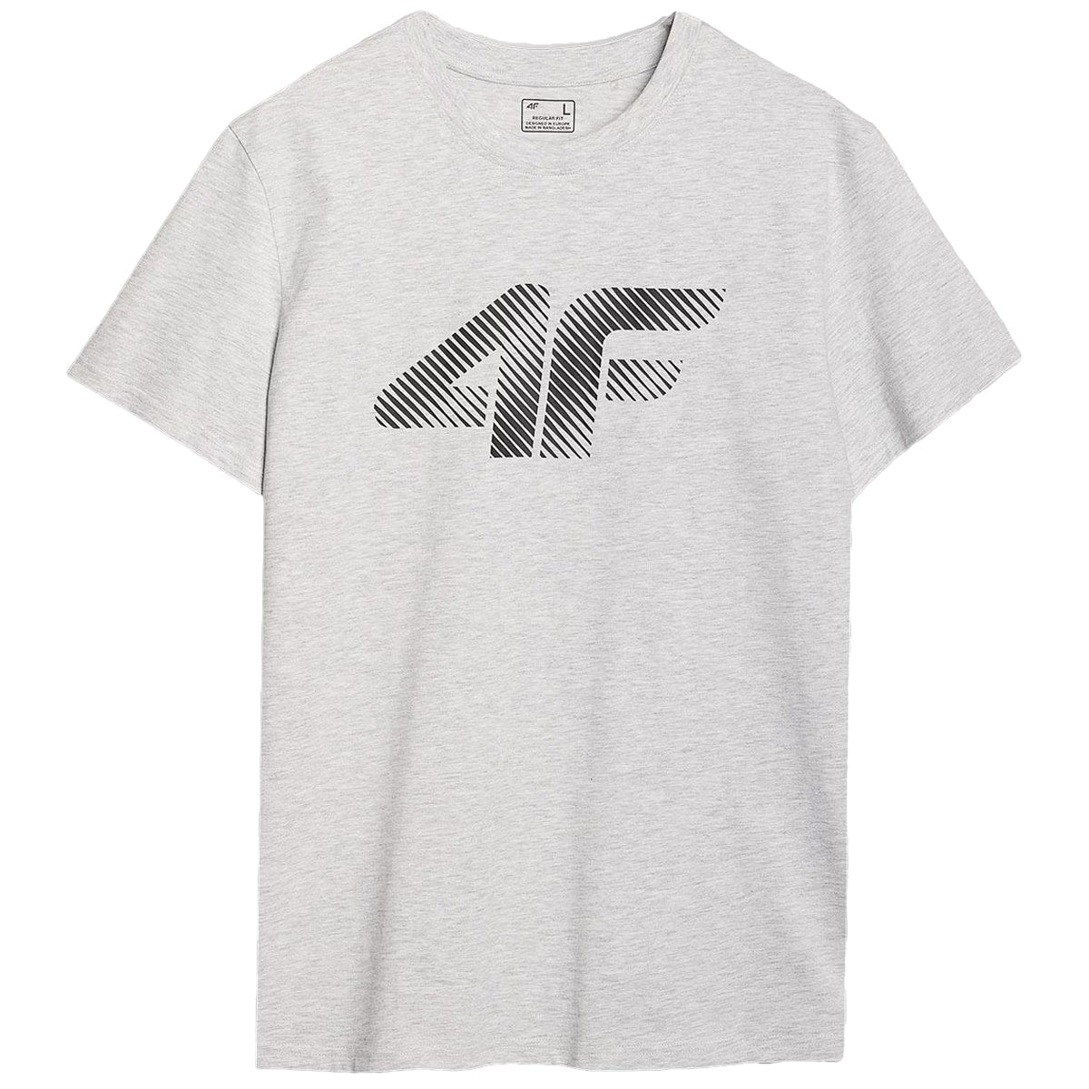Koszulka T-Shirt 4F M2257 - Chłodny Jasny Szary Melanż