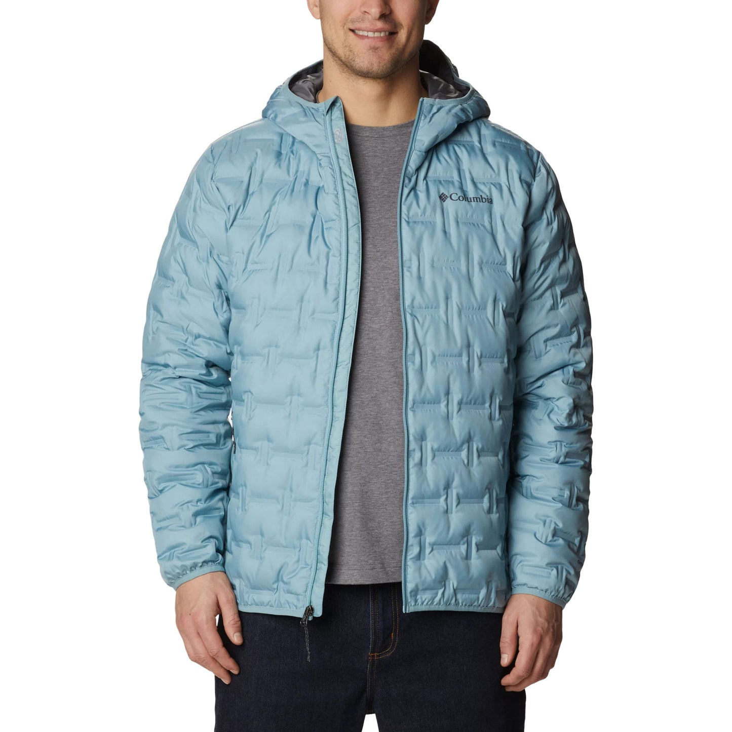 Kurtka Columbia Delta Ridge Down Hooded - Stone Blue