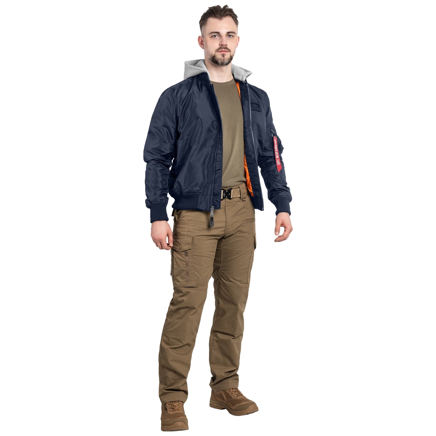 Kurtka Alpha Industries MA-1 TT Hood - Replica Blue