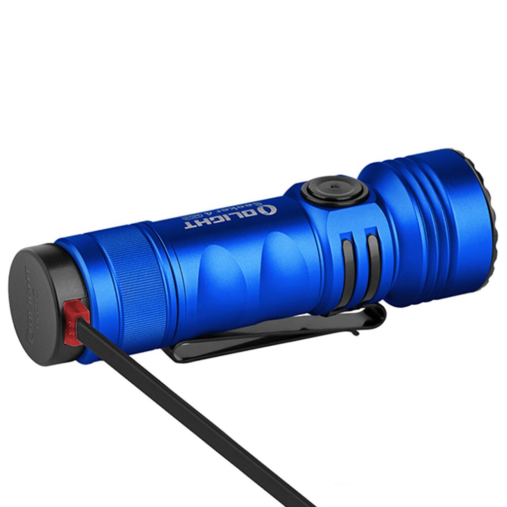 Latarka taktyczna Olight Seeker 4 Mini Cool White Blue - 1200 lumenów