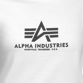 Koszulka T-Shirt damska Alpha Industries Basic Big Logo Puff Print - White