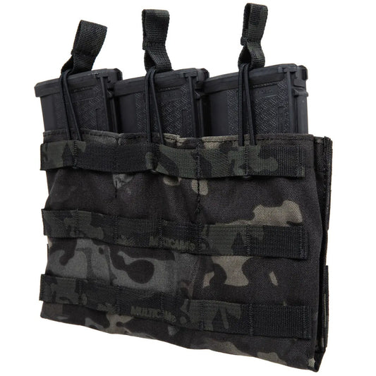 Potrójna ładownica Emerson Open Top na magazynki M4/M16 - MultiCam Black