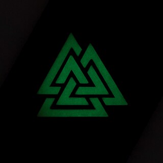 Naszywka M-Tac Valknut Laser Cut - Black Luminate