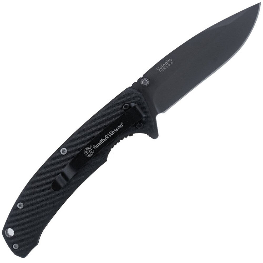 Nóż składany Smith&Wesson Velocite Spring Assist - Black