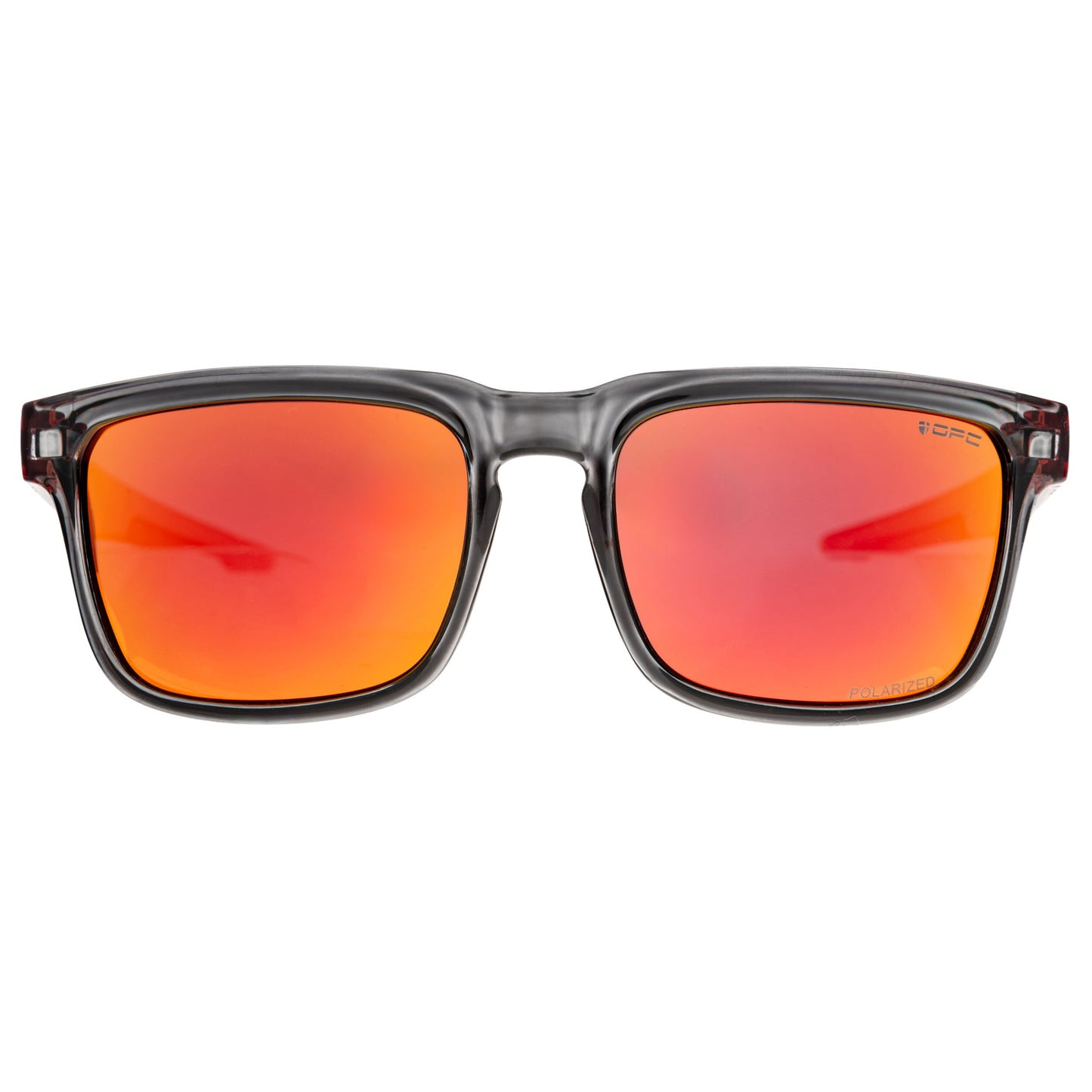 Okulary przeciwsłoneczne OPC Lifestyle California Black/Red Revo z polaryzacją