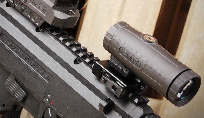 Luneta typu magnifier Holosun HM3X do kolimatora - 3x - montaż Flip & QD