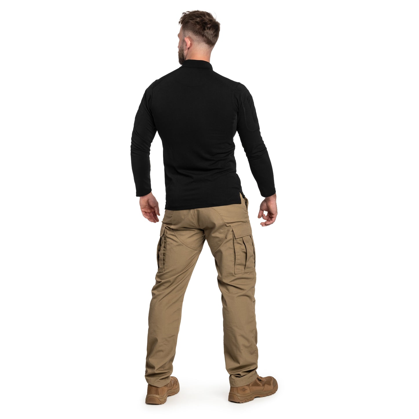 Koszulka polo Texar Elite Pro Long Sleeve - Black