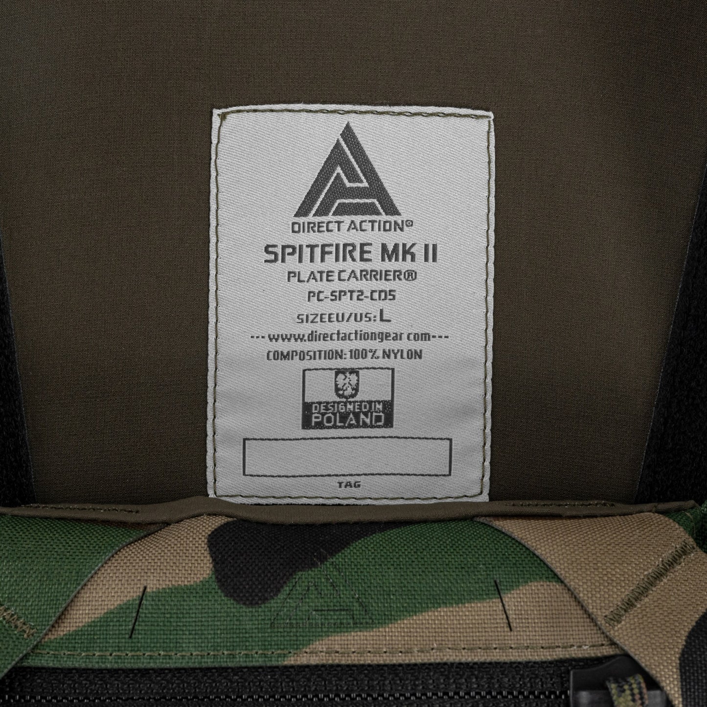 Kamizelka taktyczna Direct Action Spitfire MK II Plate Carrier - Woodland