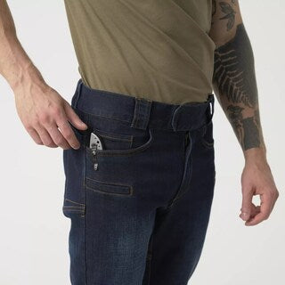 Spodnie Helikon Greyman Tactical Jeans Slim Denim Mid - Denim Blue