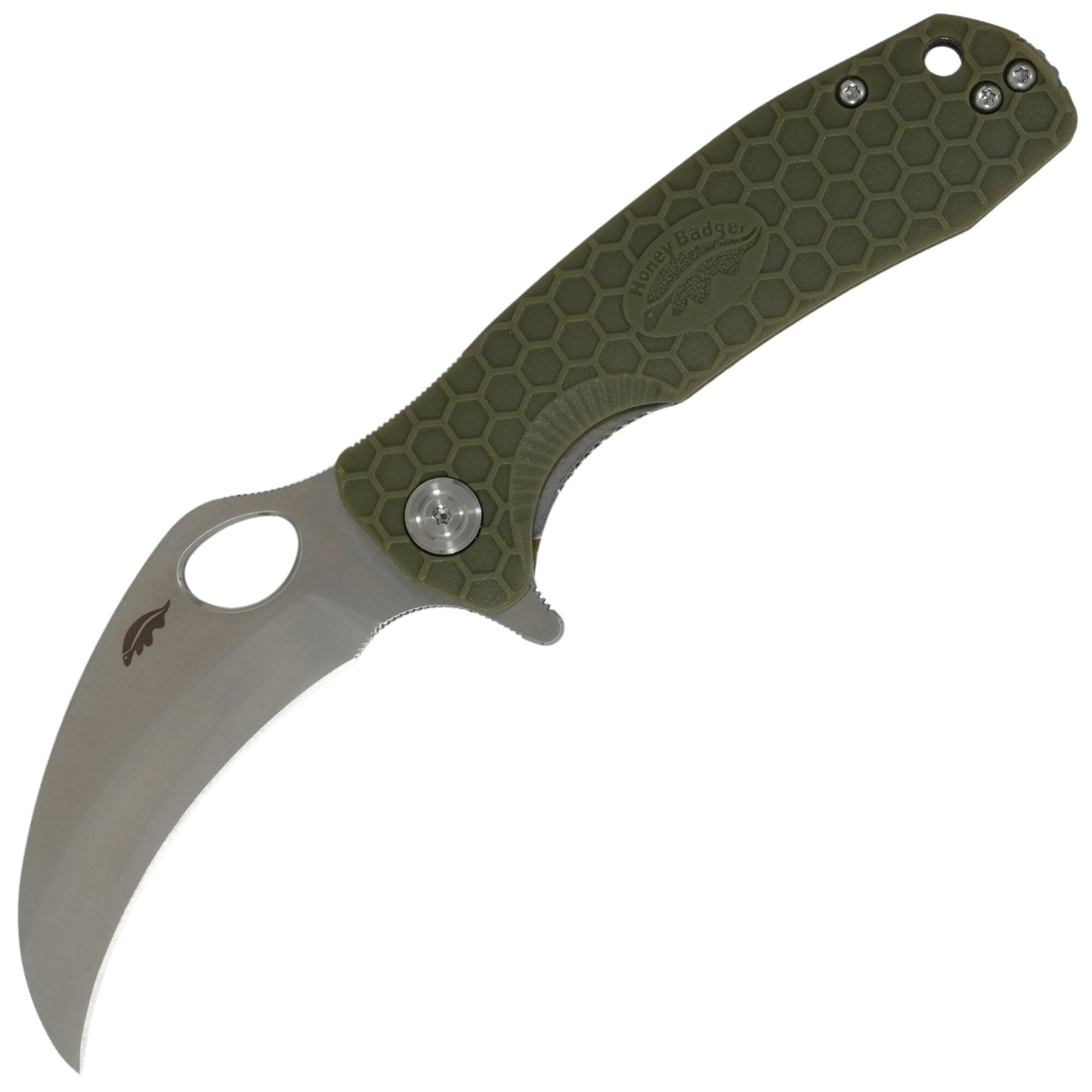 Nóż składany Honey Badger Claw Medium Plain - Green