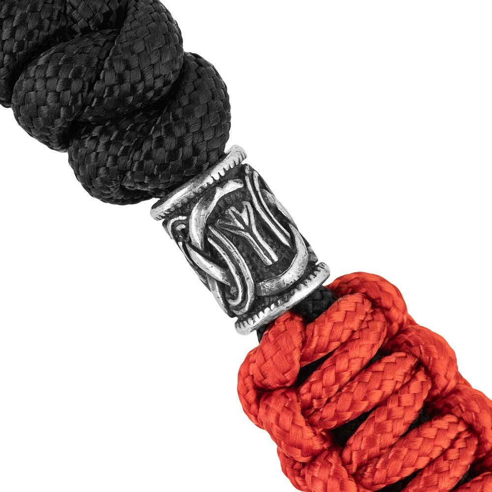 Brelok M-Tac Temblak Loopy Snake Scandinavian Silver - Black/Red