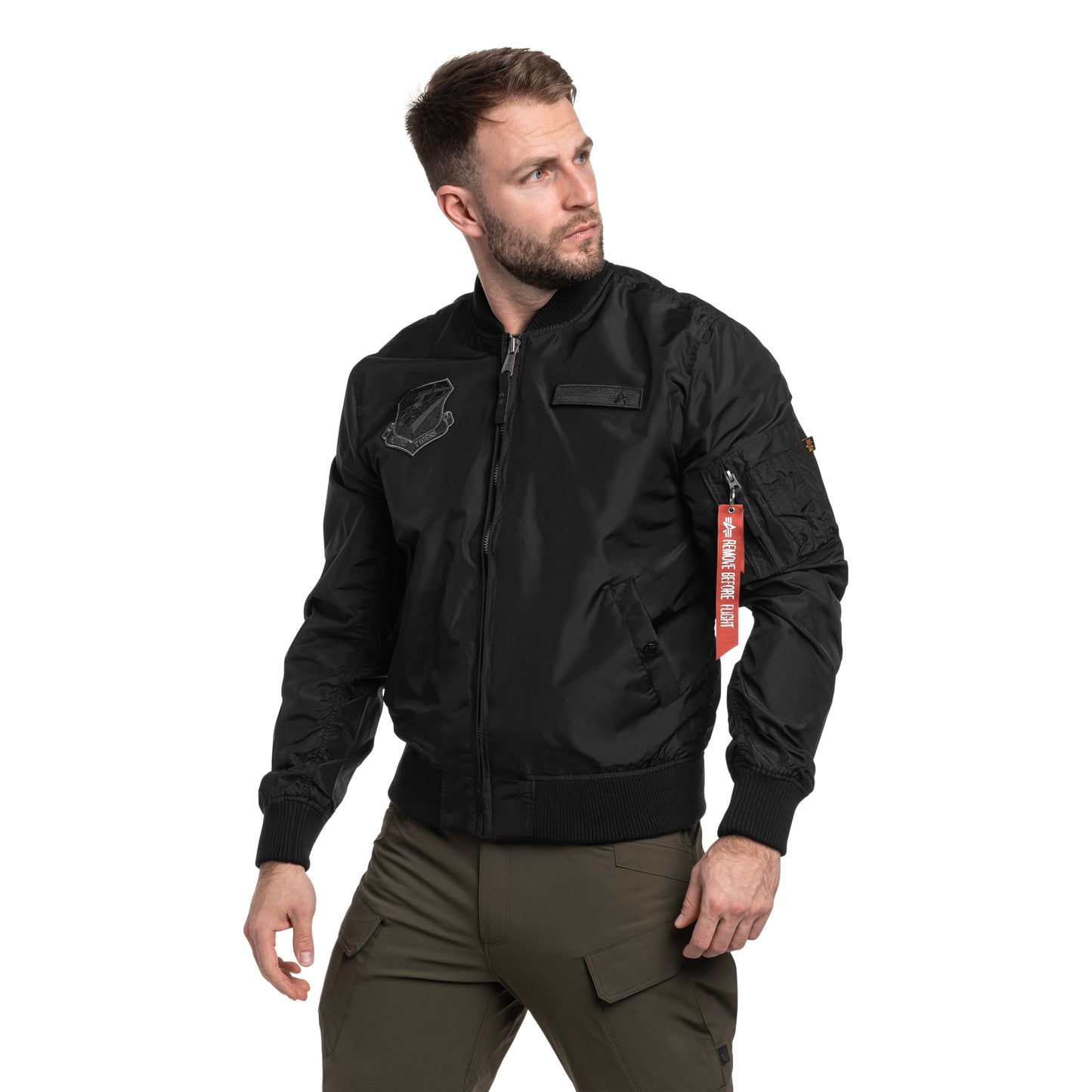 Kurtka Alpha Industries MA-1 TT Flying Tigers - Black