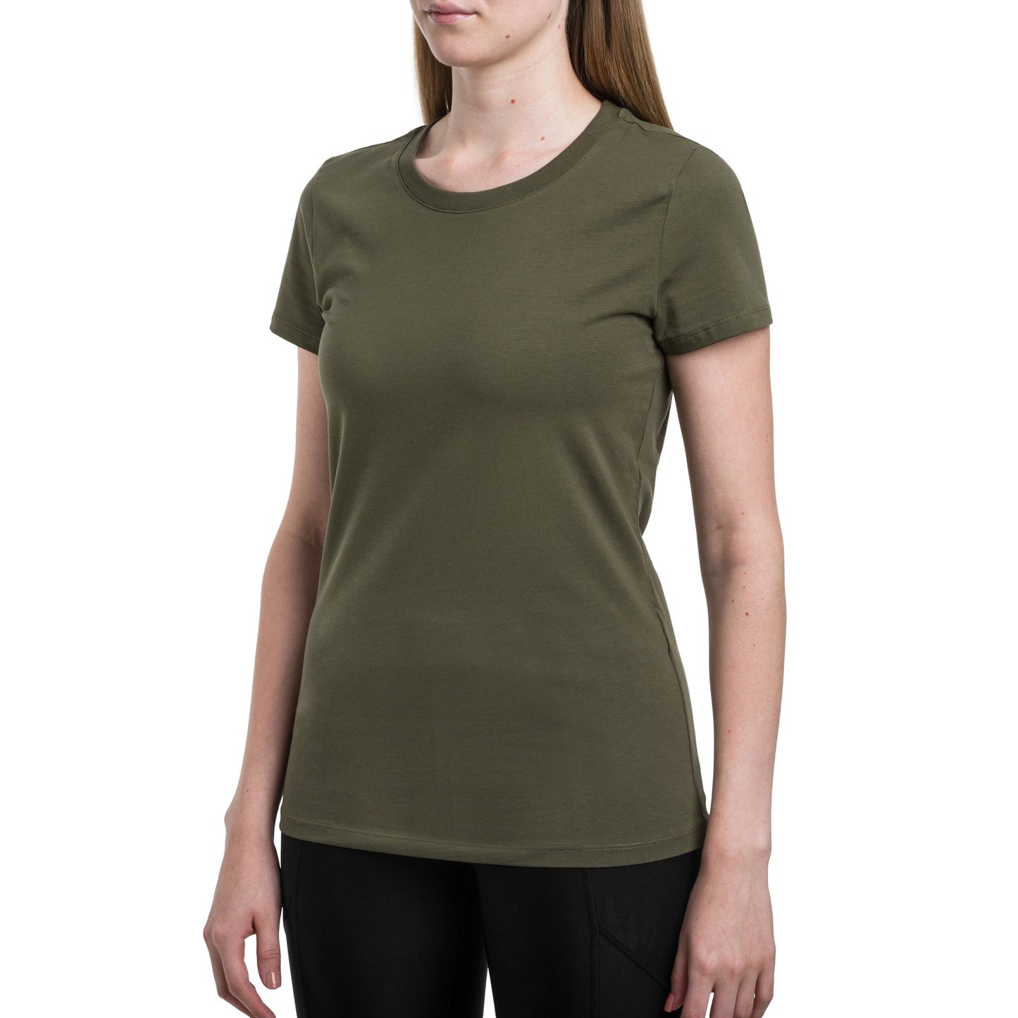 Koszulka T-Shirt damska Helikon z bawełny organicznej Slim - Olive Green