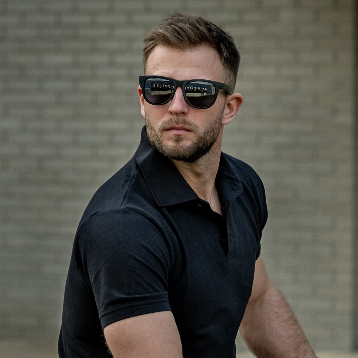 Okulary przeciwsłoneczne OPC Lifestyle Ibiza Blk Mat z polaryzacją