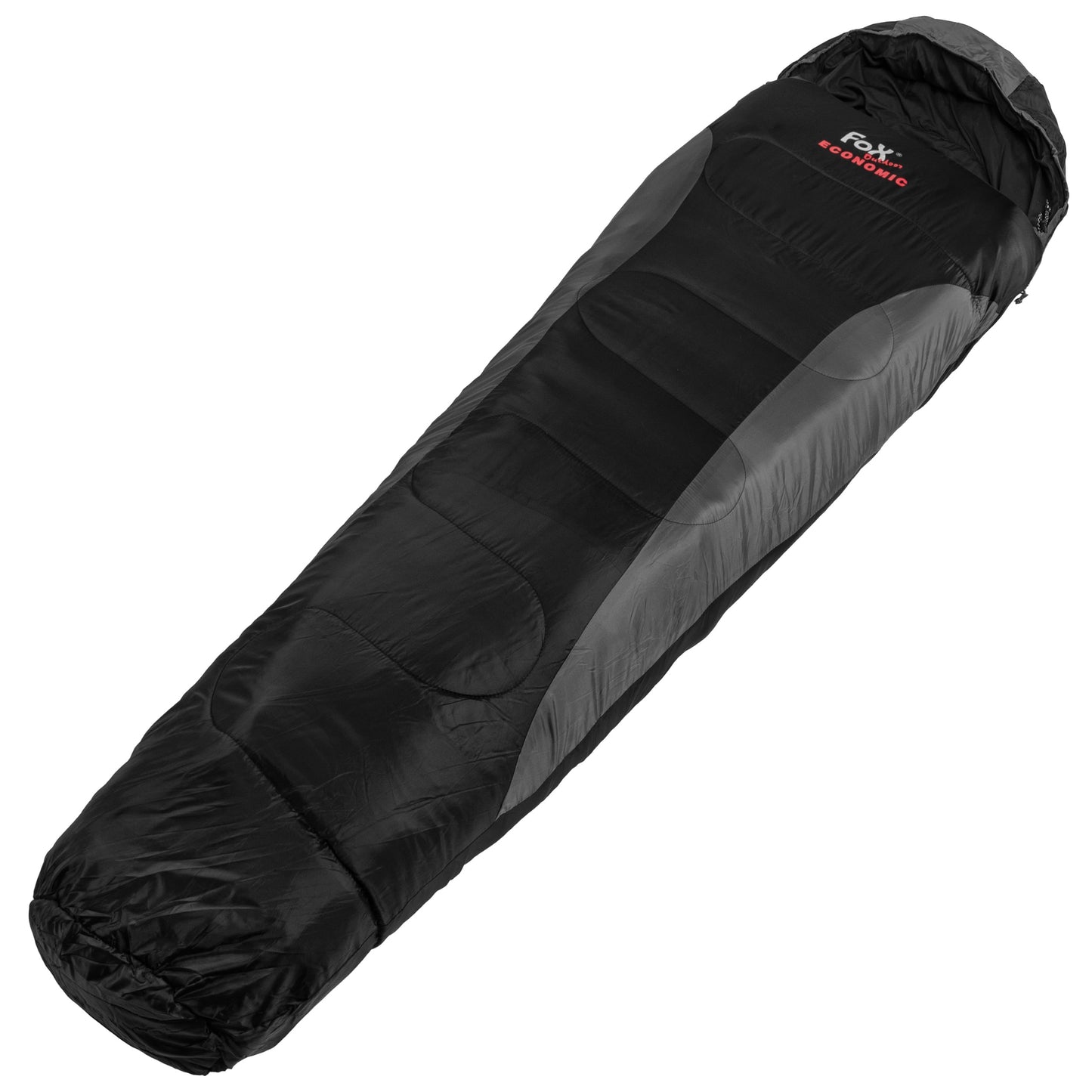 Śpiwór MFH Fox Outdoor Mummy Economic - Black/Grey