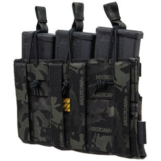 Potrójna ładownica Emerson Open Top na magazynki M4/M16 - MultiCam Black