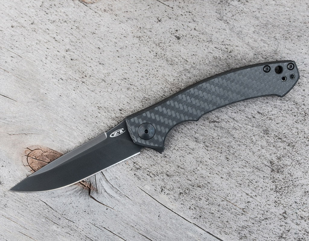 Nóż składany Zero Tolerance KVT Black Carbon Fiber 0450CF
