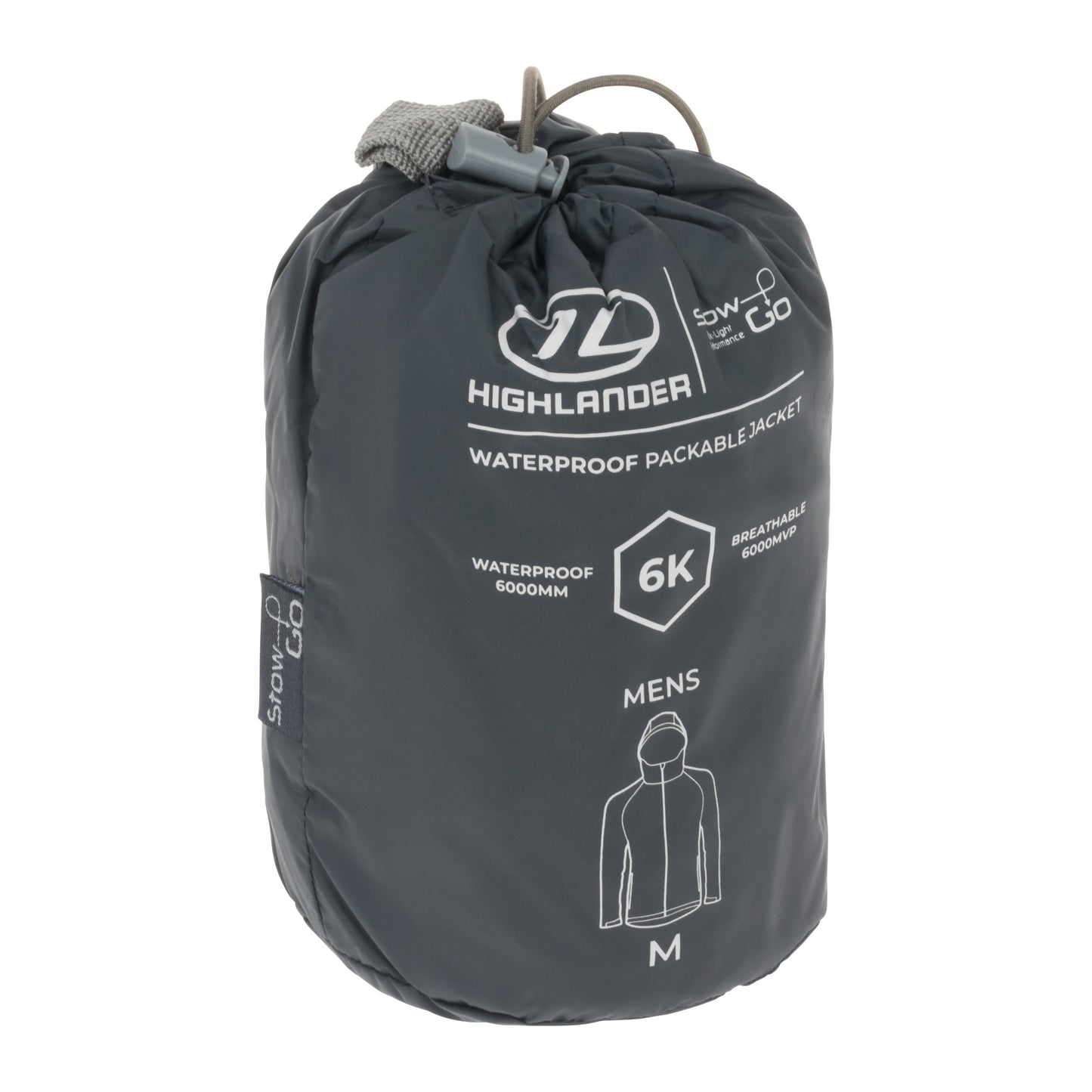 Kurtka Highlander Outdoor Stow & Go Pack Away - Dark Grey