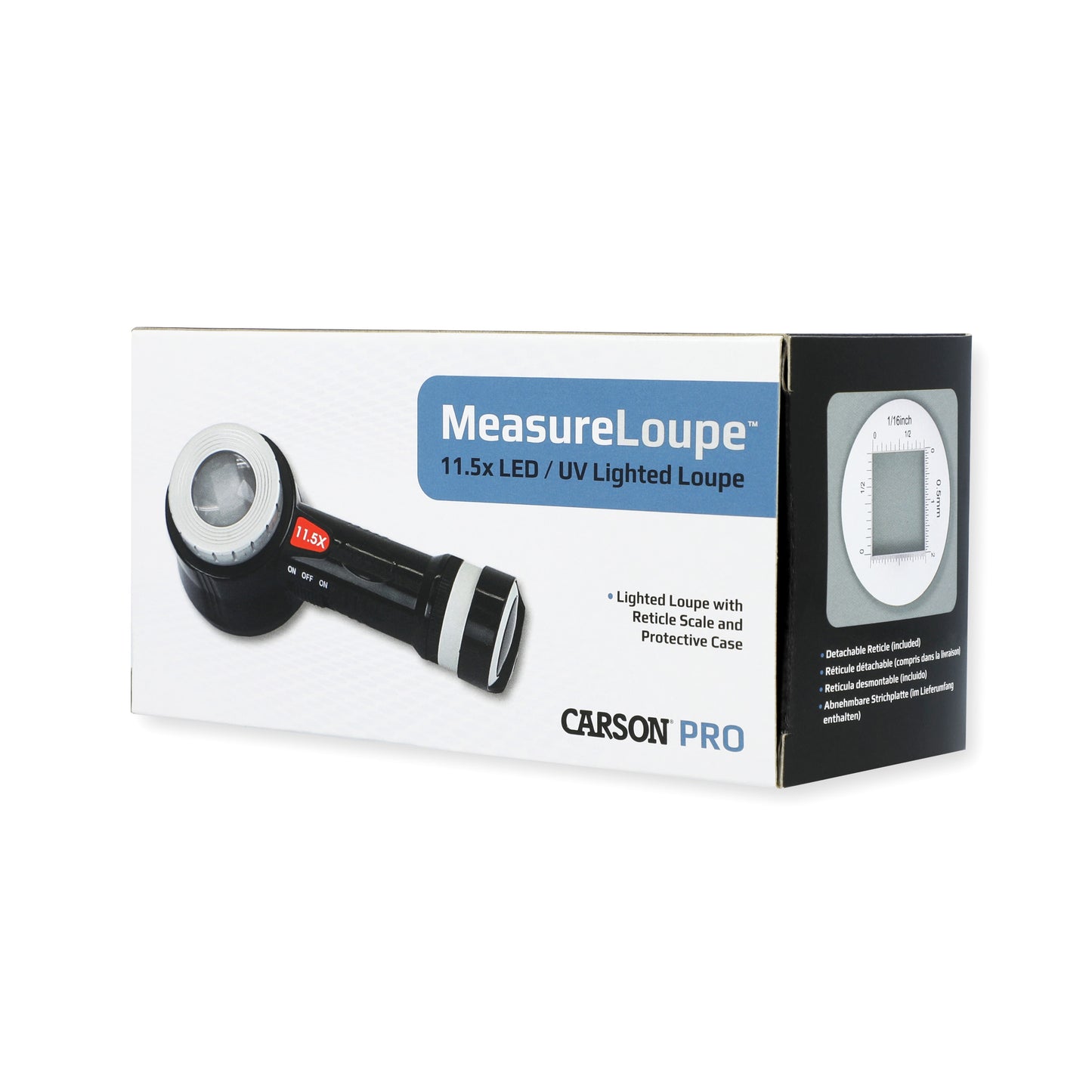 Lupa Carson MeasureLoupe 11,5x z podświetleniem LED/UV