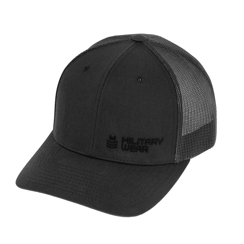 Czapka z daszkiem Military Wear Haft Retro Trucker - Black