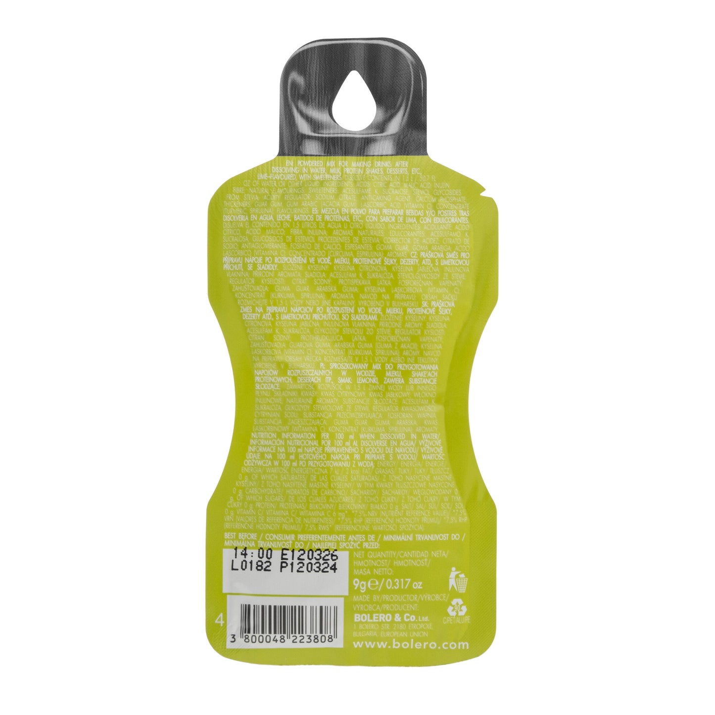 Napój w proszku Bolero Lime ze stewią 9 g - 12 szt.