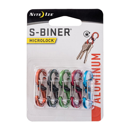 Karabińczyk Nite Ize S-Biner MicroLock Aluminium - 5 szt.