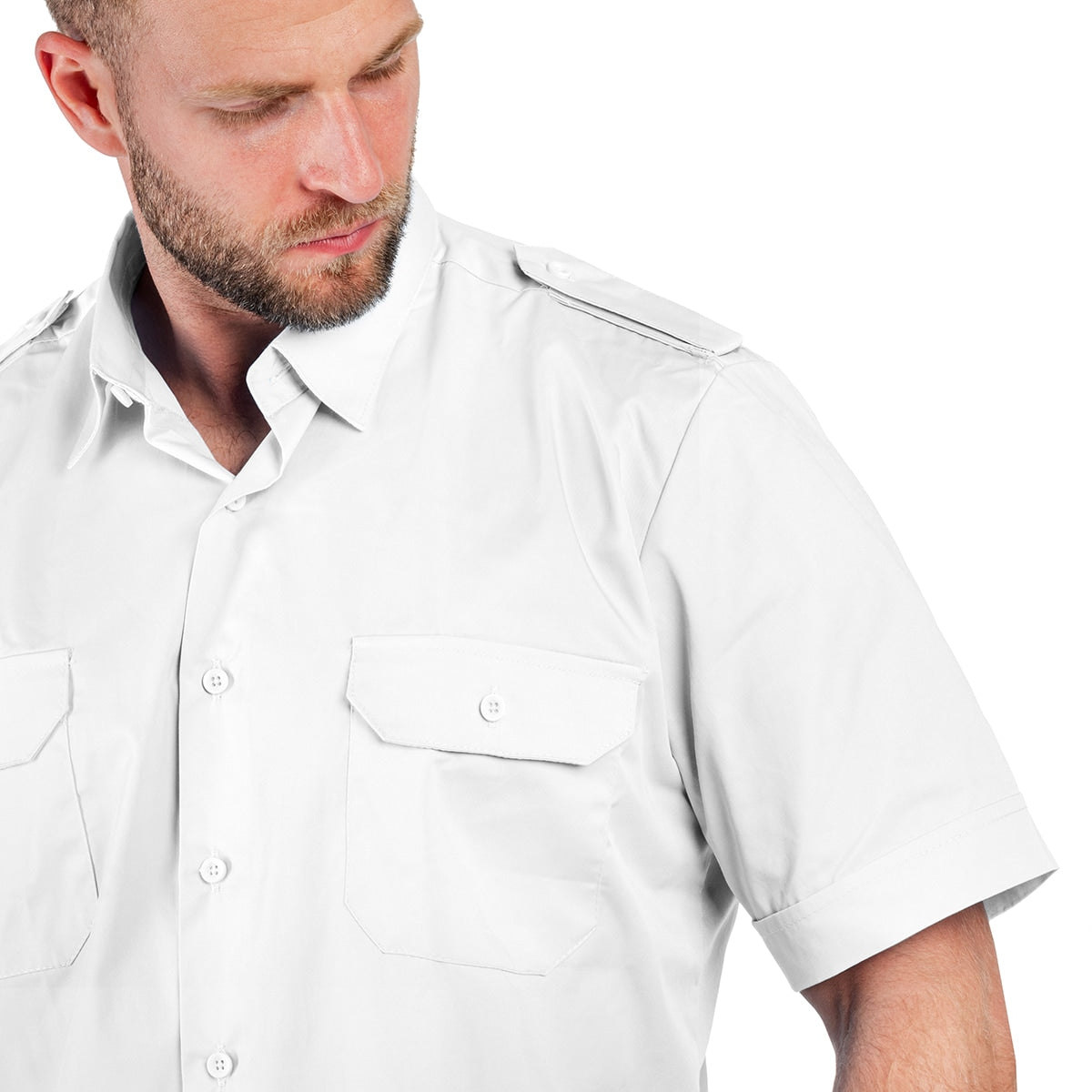 Koszula Mil-Tec Service Short Sleeve Shirt - White