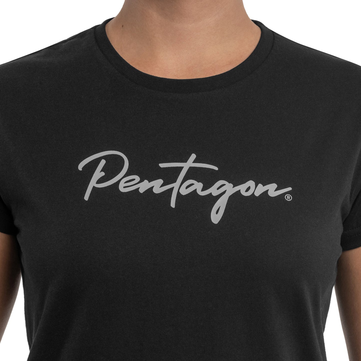 Koszulka T-shirt damska Pentagon Calligraphy - Black