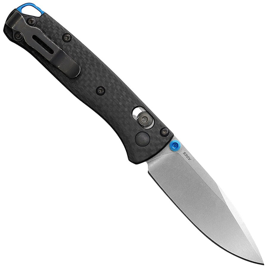 Nóż składany Benchmade Mini Bugout CPM-S90V - Black Carbon Fiber