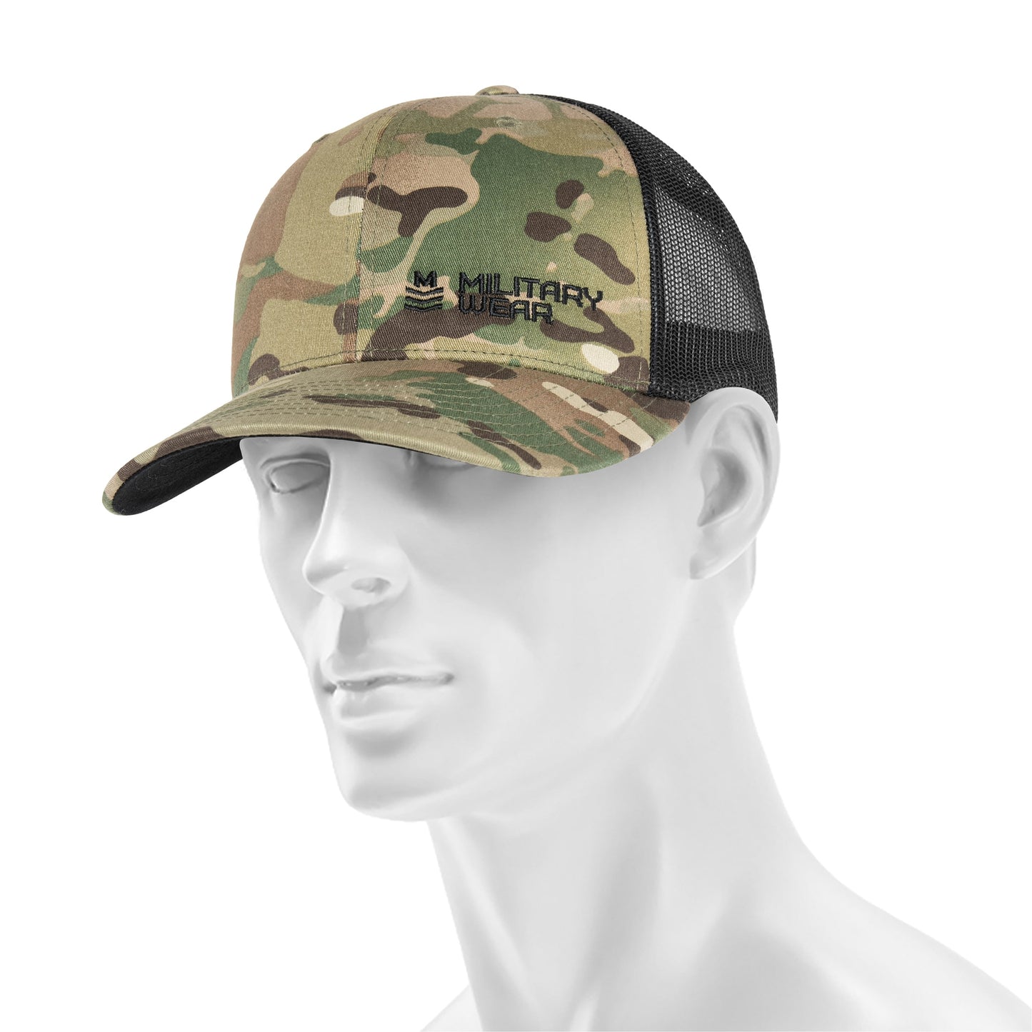 Czapka z daszkiem Military Wear Haft Retro Trucker - MultiCam