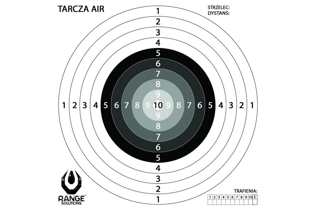 Tarcze strzeleckie Range Solutions AIR - 100 sztuk