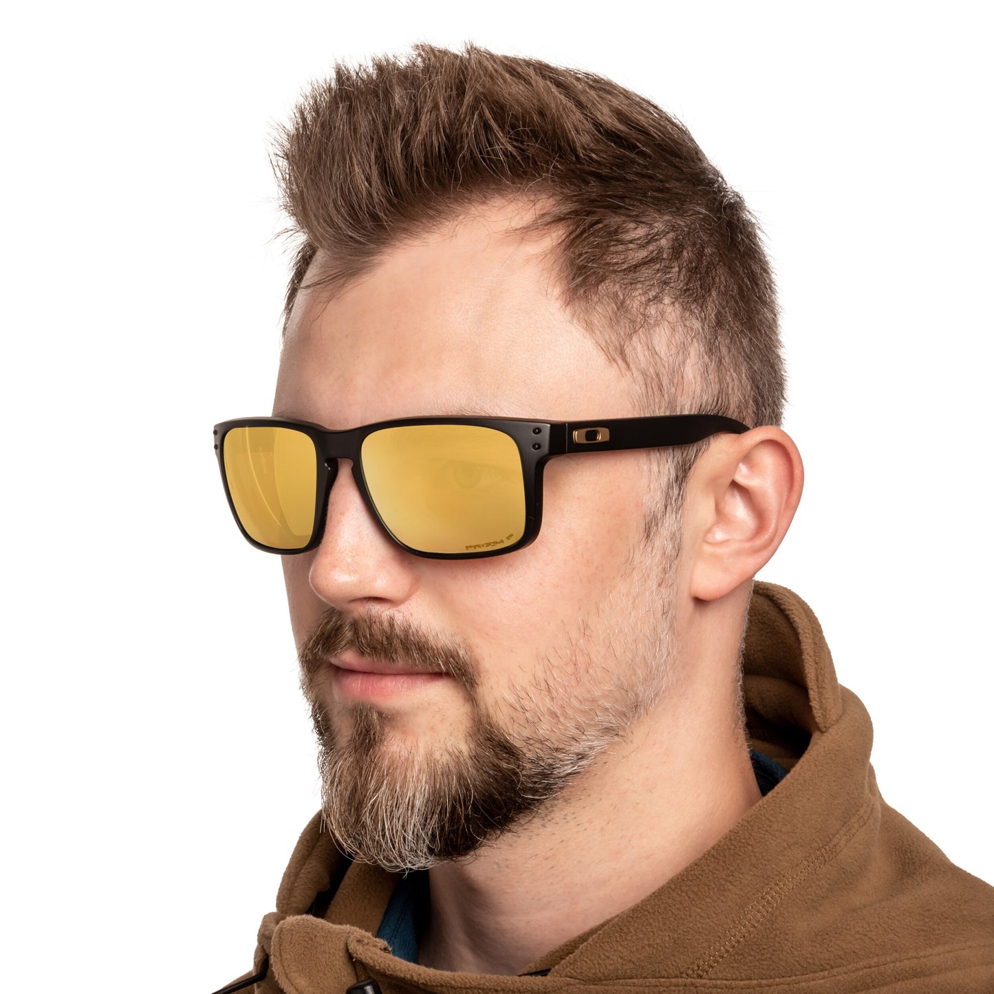 Okulary przeciwsłoneczne Oakley Holbrook XL - Matte Black Frame/Prizm 24K Polarized Lenses