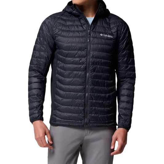Kurtka Columbia Powder Pass Hooded Hybrid Jacket - Black