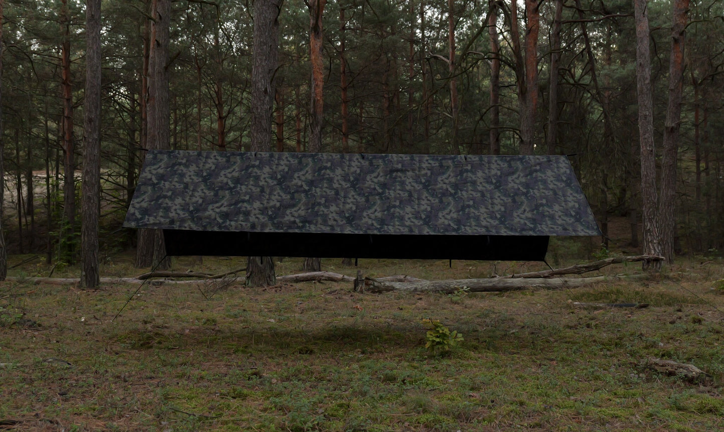 Płachta biwakowa TigerWood Tarp T2 3 x 2 m - Camo