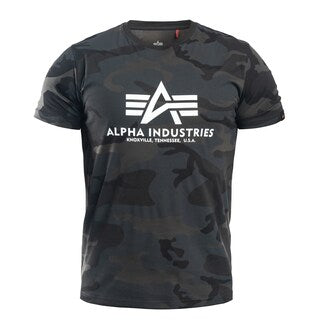 Koszulka T-shirt Alpha Industries Basic - Black Camo