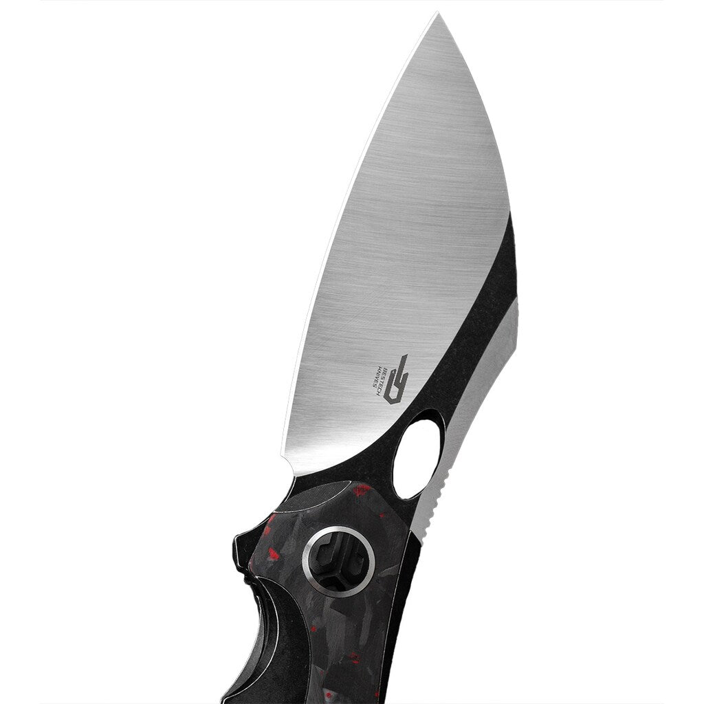 Nóż składany Bestech Knives Nogard - Black/Red Marble
