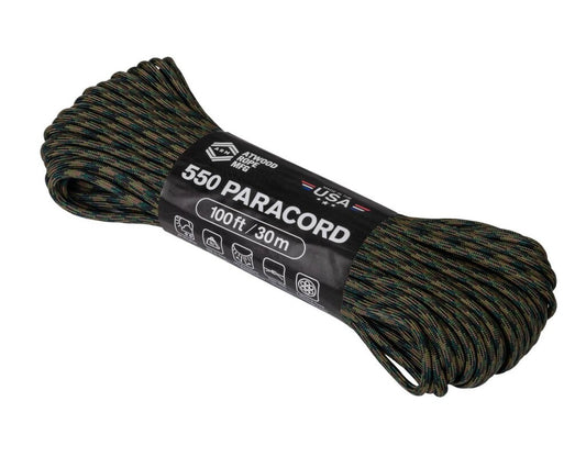Linka Atwood Rope MFG 550 Paracord 30 m - U.S. Woodland