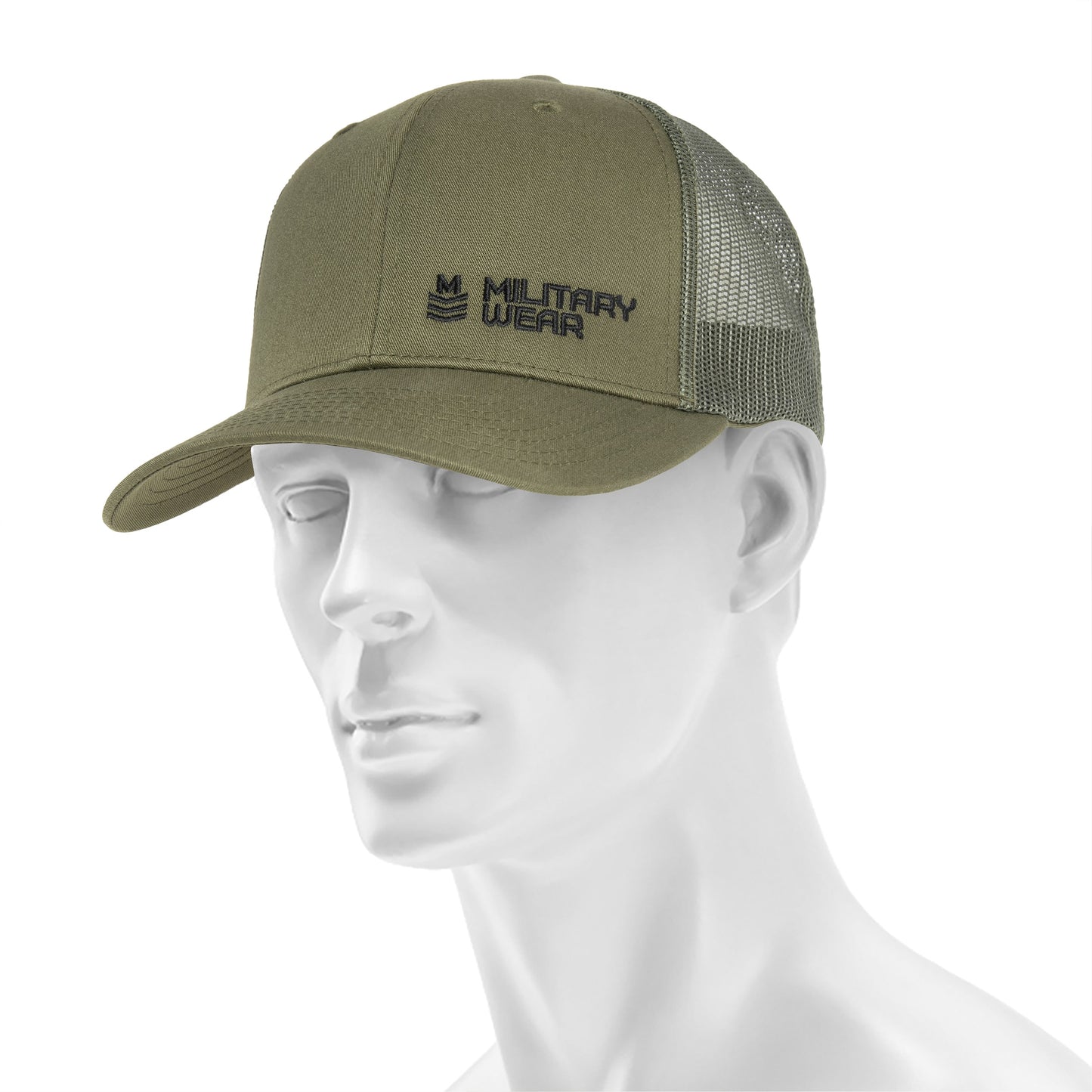 Czapka z daszkiem Military Wear Haft Retro Trucker - Olive
